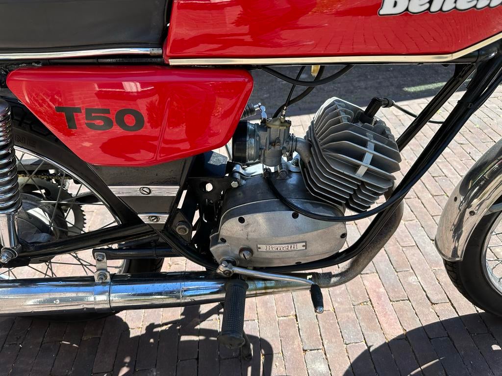 Benelli T50 Klassieke Bromfiets - originele staat, Maximaal 45 km/u, 50 cc, 5 versnellingen, Ophalen