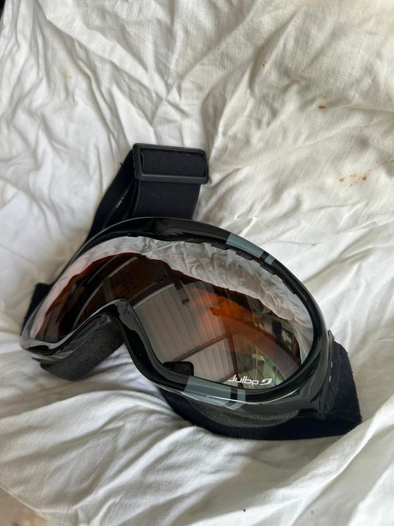 Julbo Skibril - Zwart met Oranje/Zilveren Lens, Ophalen of Verzenden, Zo goed als nieuw, Maat 46/48 (XL) of groter, Overige typen