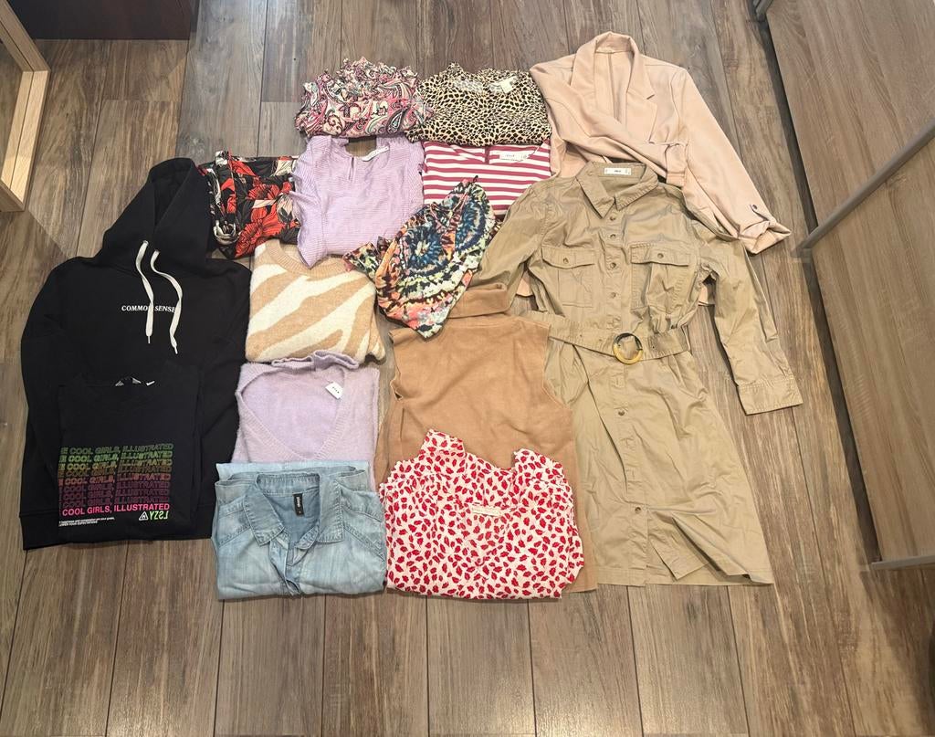 Grote partij dameskleding: diverse stijlen en maten, Ophalen of Verzenden, Zo goed als nieuw, Maat 38/40 (M)