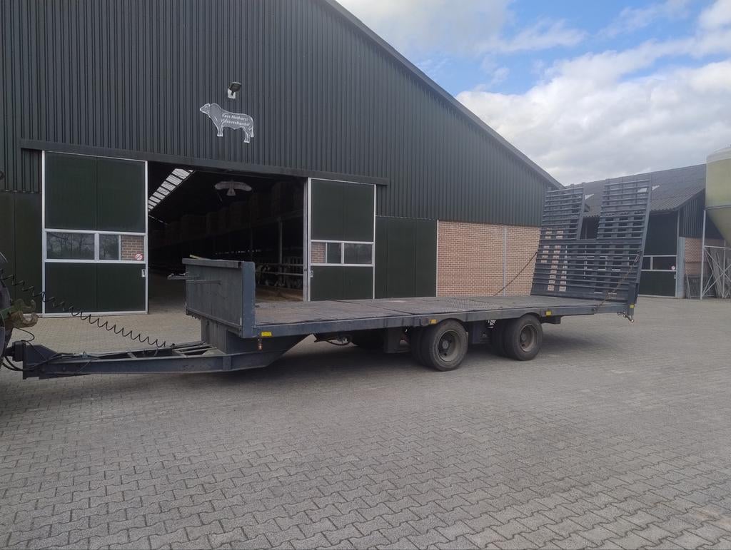 Oprijdkar machinetransporter dieplader wipkar, Ophalen of Verzenden, Transport