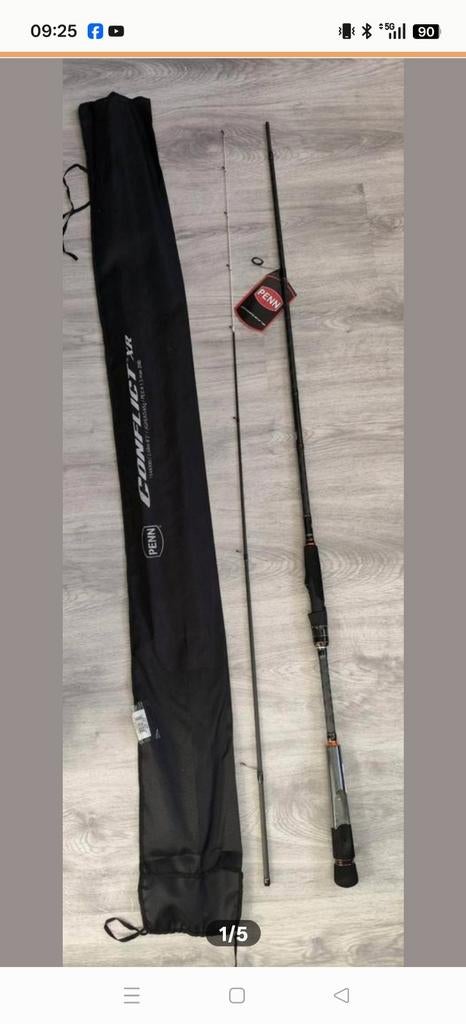 Penn Conflict Tenya Jig Hengel

- Zeevis jig hengel!
- Leng, Ophalen of Verzenden, Nieuw, Werphengel