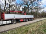 PACTON T4 STENENTRAILER MET KRAAN 4 ASSER, STUUR/ LIFT, Overige brandstoffen, Bedrijf, Aanhangers en Opleggers, Te koop