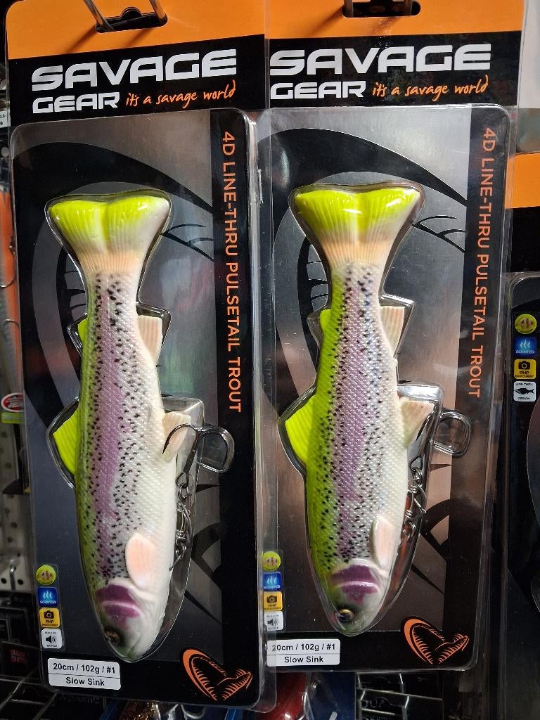 SG 4D Line Thru Pulsetail Trout 20cm/102g (Slow Sink) Lemon
