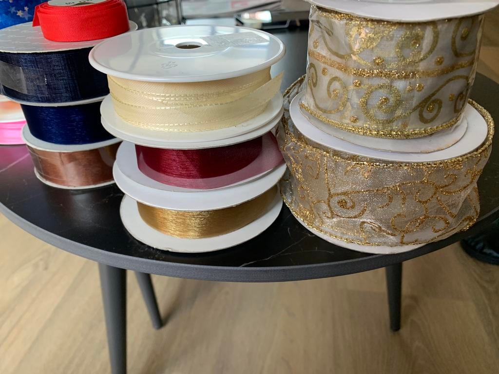 13 rollen sierlint inpaklint cadeau lint assortie, Ophalen of Verzenden, Nieuw, Textiel, Overige typen