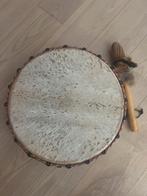 Prachtige sjamaan drum met hertenvacht en klopper, Ophalen of Verzenden, Zo goed als nieuw