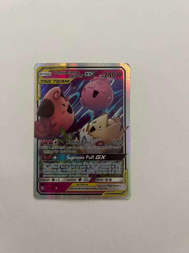 togepi&cleffa&igglybuff GX, Ophalen of Verzenden, Zo goed als nieuw