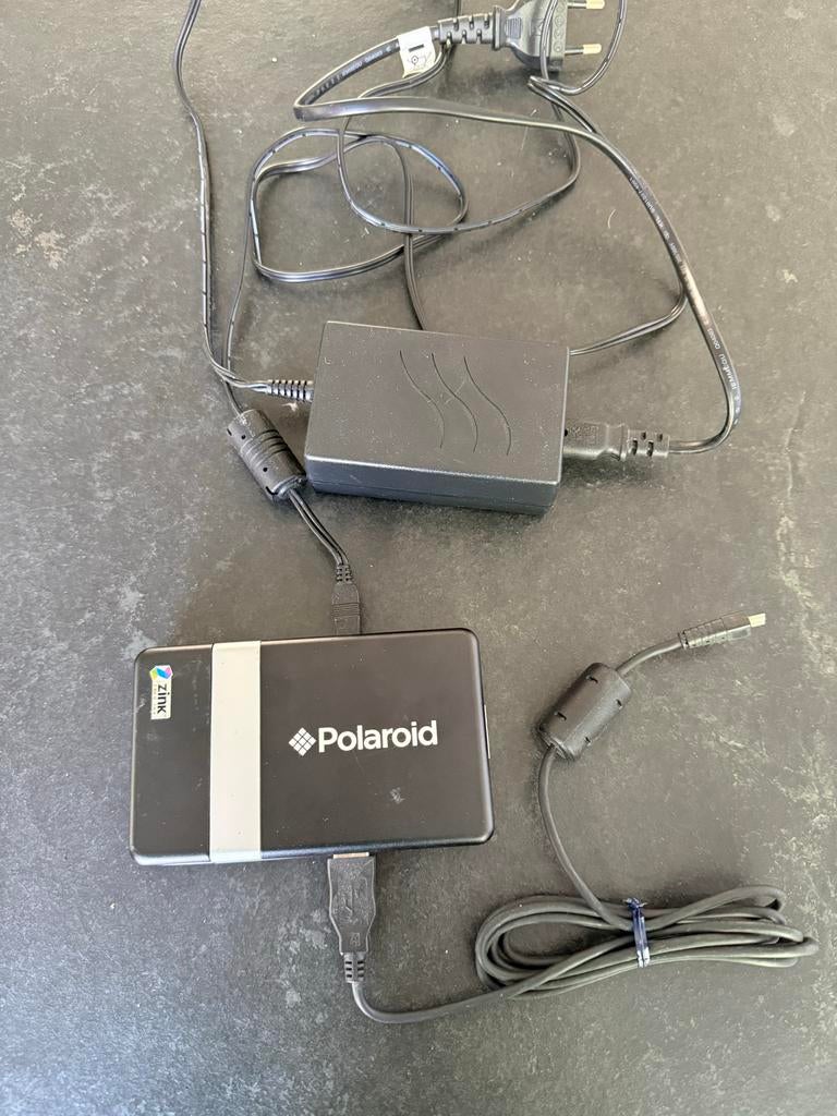 Polaroid Zink Fotoprinter met Adapter, Computers en Software, Pocketprinters, Ophalen, Zo goed als nieuw