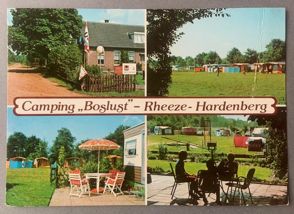 Camping ,,Boslust”Stoetendijk Reeze-Hardenberg, Ophalen of Verzenden, 1960 tot 1980, Gelopen, Overijssel