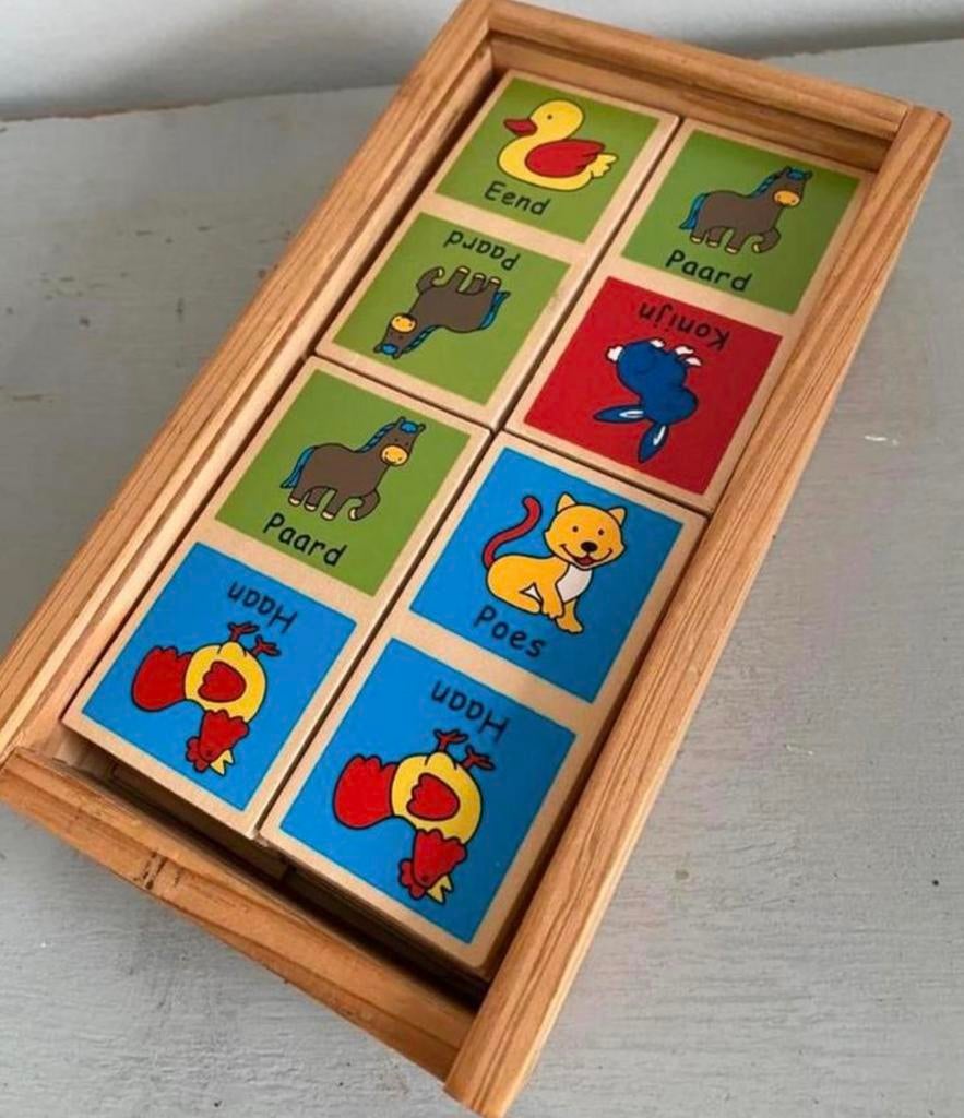 Houten memory, Ophalen of Verzenden, Zo goed als nieuw