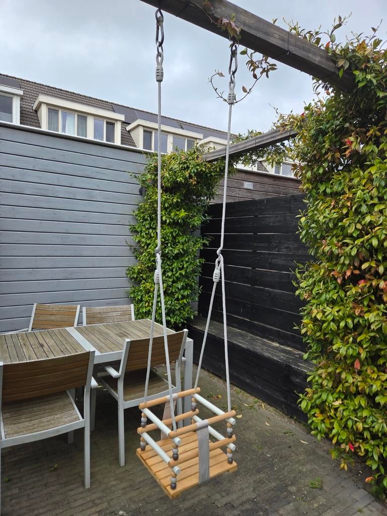 Houten babyschommel voor buiten, Kinderen en Baby's, Ophalen of Verzenden, Gebruikt