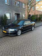 Saab 9-3 1.8 T Cabrio 2005 Zwart APK 08/2026, Auto's, Voorwielaandrijving, 1998 cc, 4 cilinders, Cabriolet