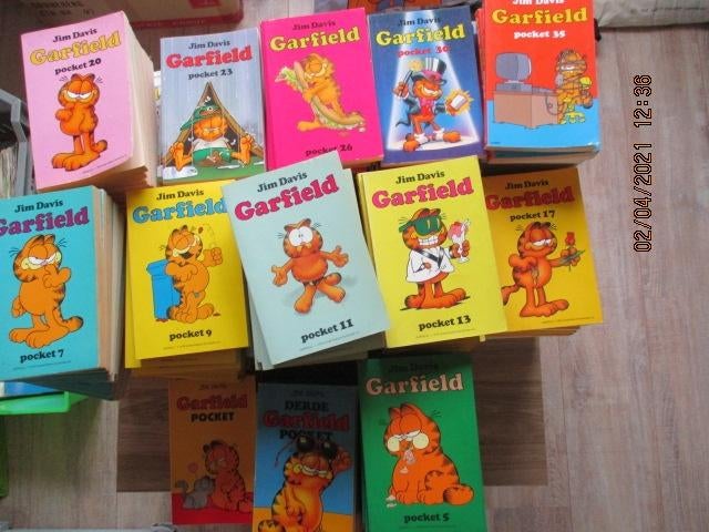 adv0634 garfield pocket reeks, Boeken, Stripboeken, Gelezen, Eén stripboek, Ophalen