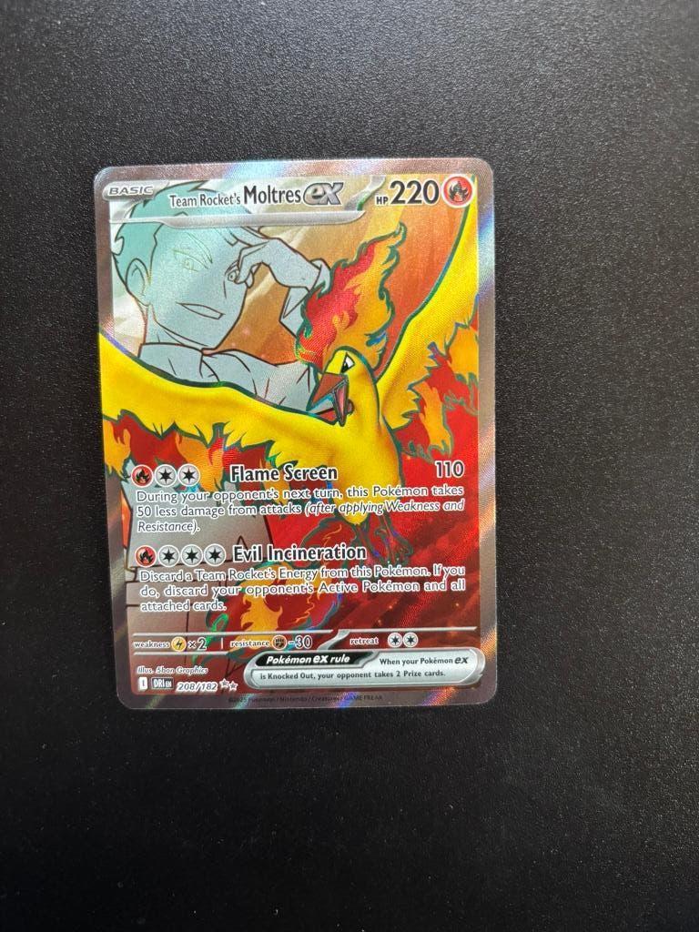 Team Rocket's Moltres ex (DRI 208), Ophalen of Verzenden, Zo goed als nieuw