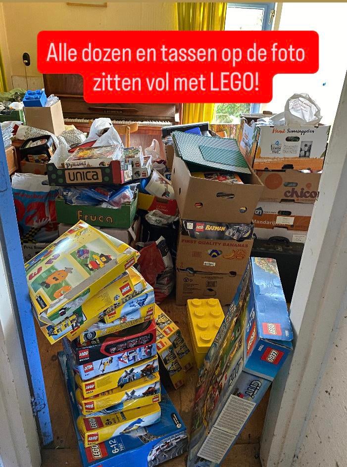 Enorme partij lego, Ophalen, Zo goed als nieuw