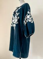 PAROSH /Pauw L/40 twv 790,- puur zijde blouse -jurk borduur, Maat 42/44 (L), Ophalen of Verzenden, Zo goed als nieuw, Boven de knie