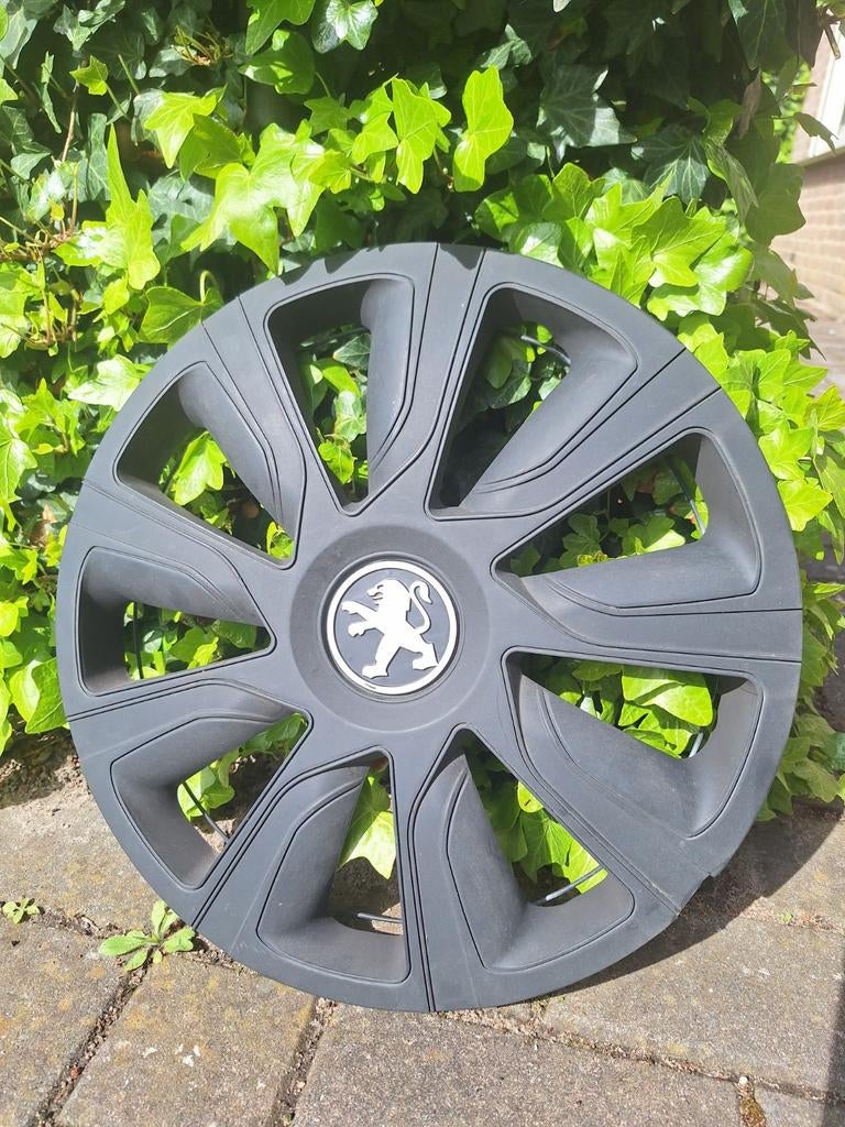 15" Wieldop Peugeot Zwart, Auto diversen, Wieldoppen, Ophalen of Verzenden