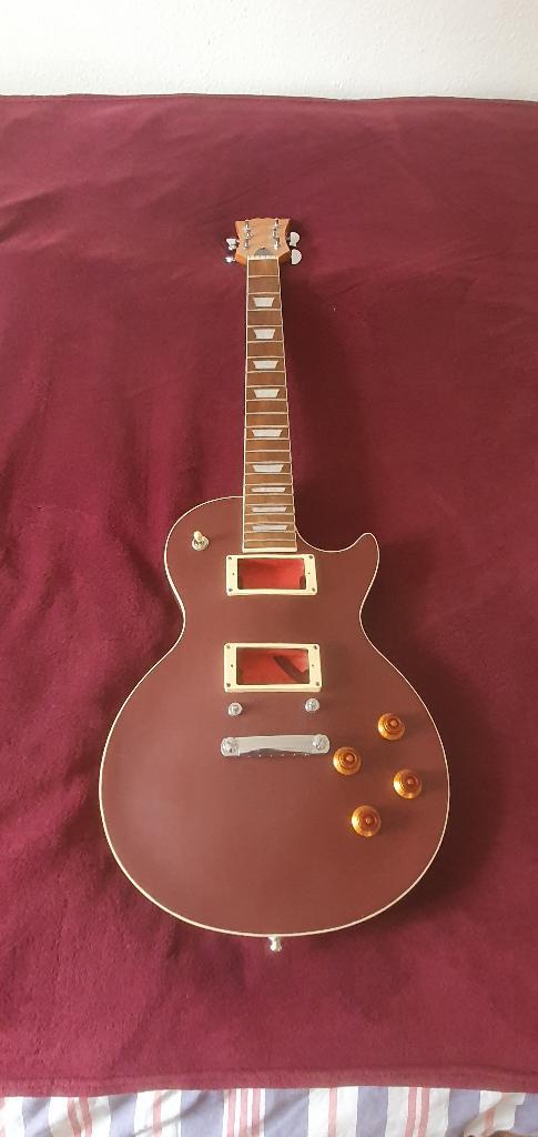 Les Paul zelfbouw gitaar, Muziek en Instrumenten, Snaarinstrumenten | Gitaren | Elektrisch, Gebruikt, Solid body, Overige merken