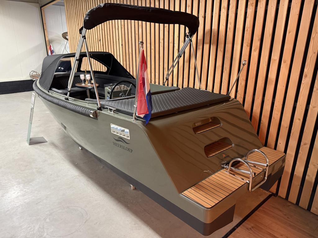 NwStaat! MEERSLOEP 600 HONDA 50PK 'ArmyGreen' AUDIO! Bj'2025, Watersport en Boten, Zo goed als nieuw, Polyester, Benzine, 6 meter of meer