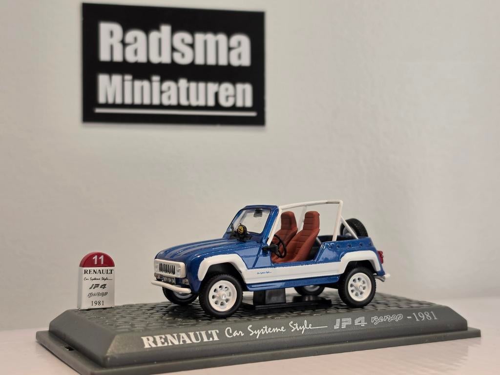 Renault JP4 Car Systeme Style 1981 - Universal Hobbies 1:43, Auto, Ophalen of Verzenden, Zo goed als nieuw, Universal Hobbies
