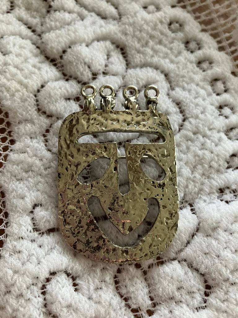 Geinige vintage broche, Sieraden, Tassen en Uiterlijk, Ophalen of Verzenden, Overige materialen