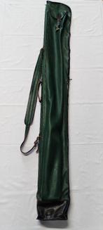 Vintage hengeltas - foudraal albatros groen leer made in gdr, Watersport en Boten, Ophalen, Gebruikt, Koffer of Tas