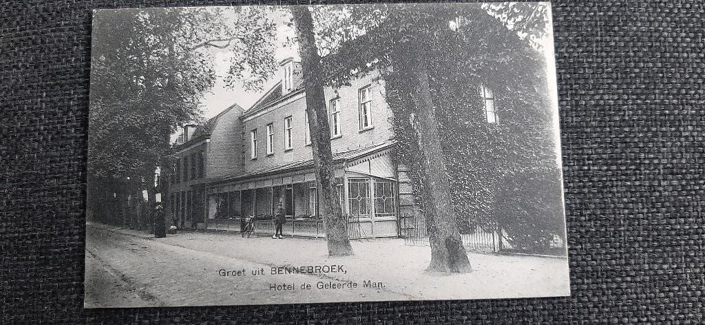 BENNEBROEK,   HOTEL  DE  GELEERDE  MAN,  NAUTA  6868, Ophalen of Verzenden, Voor 1920, Ongelopen, Noord-Holland
