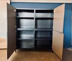 IKEA Besta Dressoir Zwartbruin met Riksviken Deuren, Ophalen, 100 tot 150 cm, Zo goed als nieuw, 25 tot 50 cm