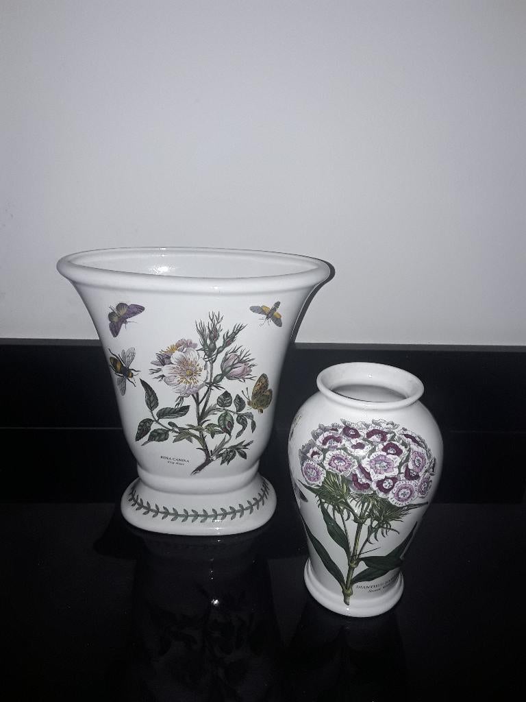 2 Portmeirion porseleinen vazen, Verzenden, Zo goed als nieuw, Porselein, Overige typen
