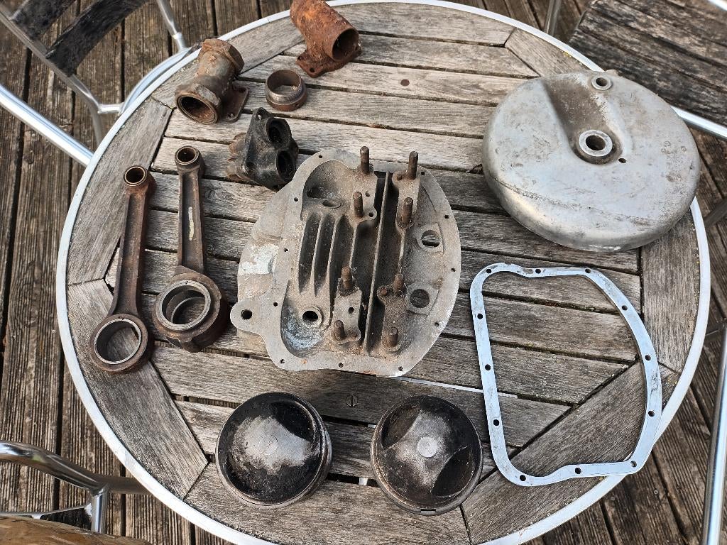 Panhead onderdelen 1948, Ophalen