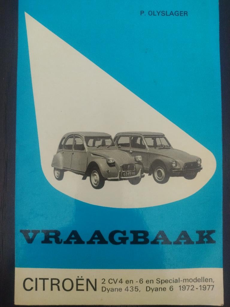 citroen 2cv en 6 en special modellen vraagbaak, Ophalen of Verzenden