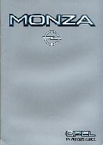 Opel Monza originele brochure/auto folder '82 '84 '85, Ophalen of Verzenden, Zo goed als nieuw, Opel