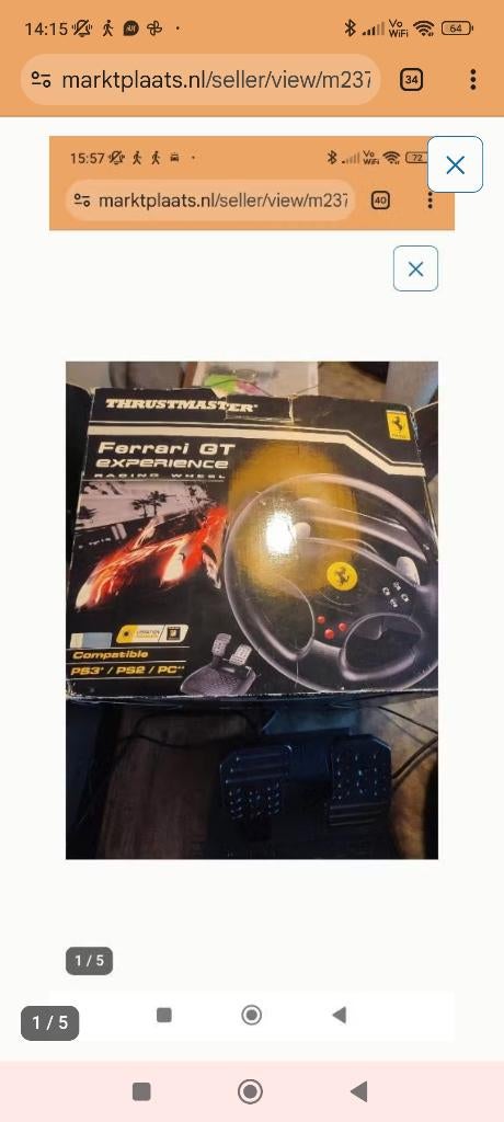 Race wheel, Ophalen, Nieuw, Stuur of Pedalen, PlayStation 3