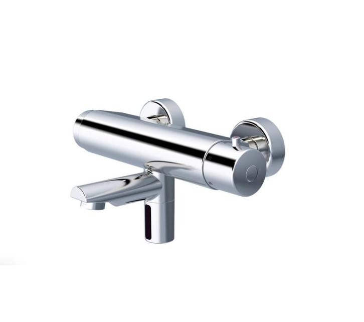 CONTI+ LINO SENSOR/ZELFSLUITENDE WANDWASTAFELKRAAN CHROOM, Doe-het-zelf en Verbouw, Sanitair, Nieuw, Kraan, Chroom, Ophalen of Verzenden