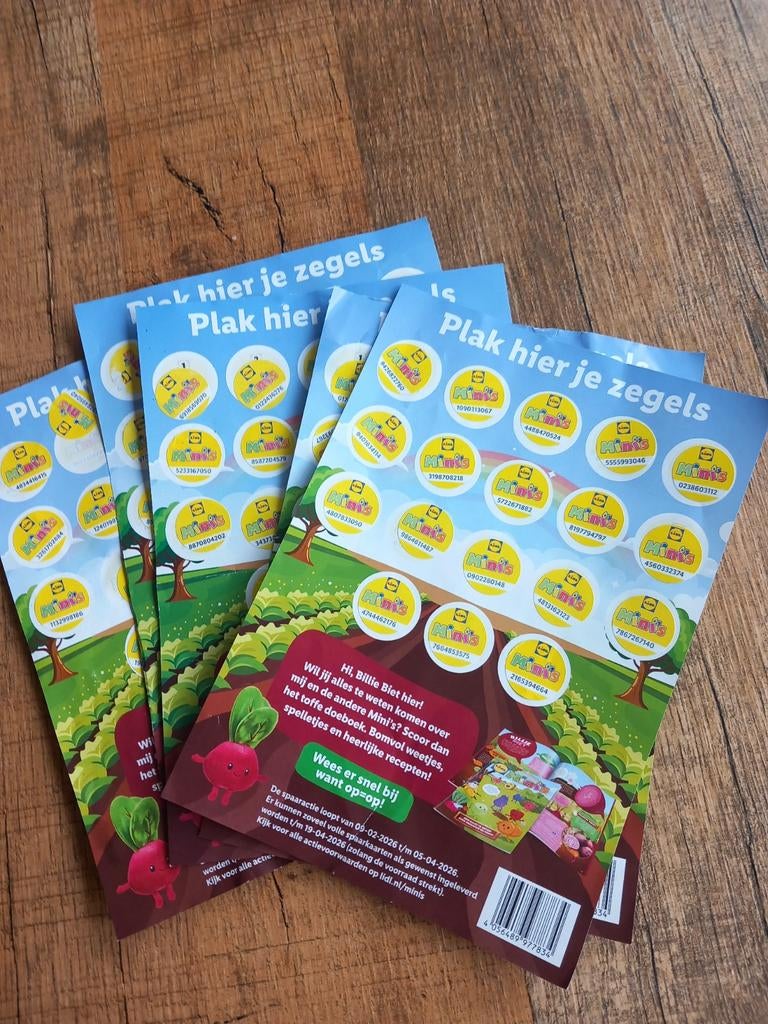 Lidl mini's- volle spaarkaarten, Verzamelen, Supermarktacties, Lidl, Ophalen of Verzenden