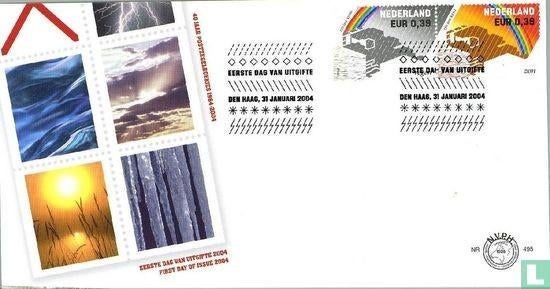 FDC E495 150 jaar KNMI 2004 NL onbeschreven, Postzegels en Munten, Ophalen of Verzenden