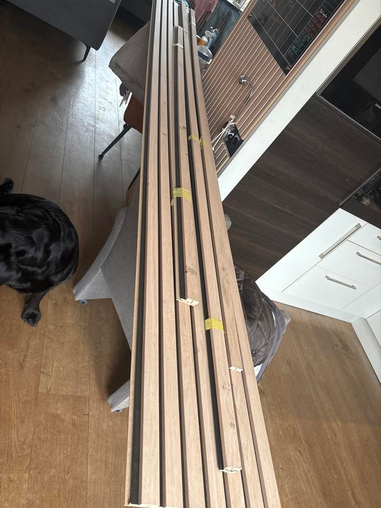 Mooie Lattenwand licht eiken, Ophalen, Zo goed als nieuw