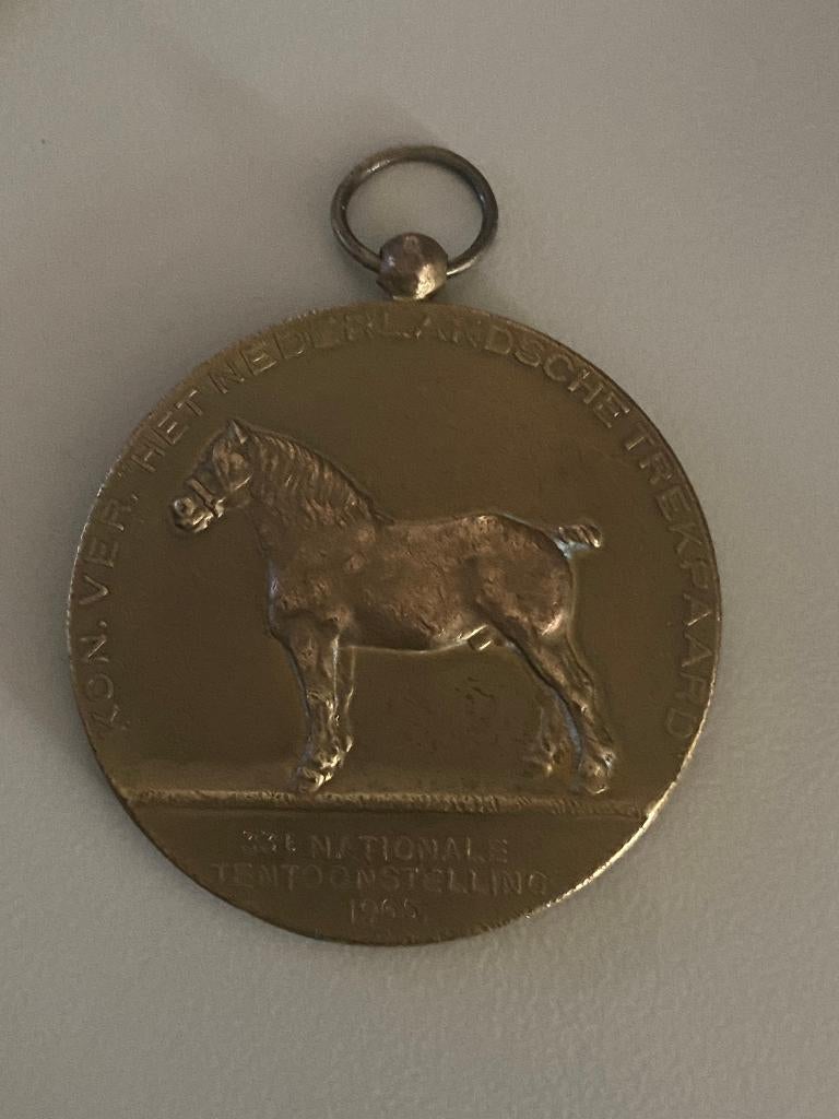 trekpaard medaille, Ophalen of Verzenden, Gebruikt