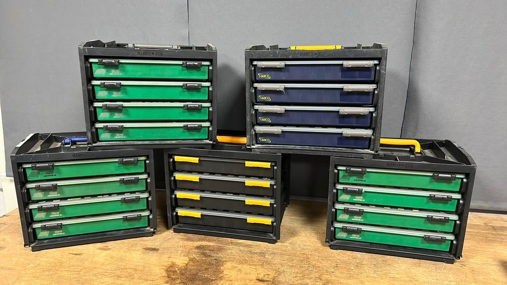 Raaco assorter 32 met Handy box., Ophalen of Verzenden, Zo goed als nieuw