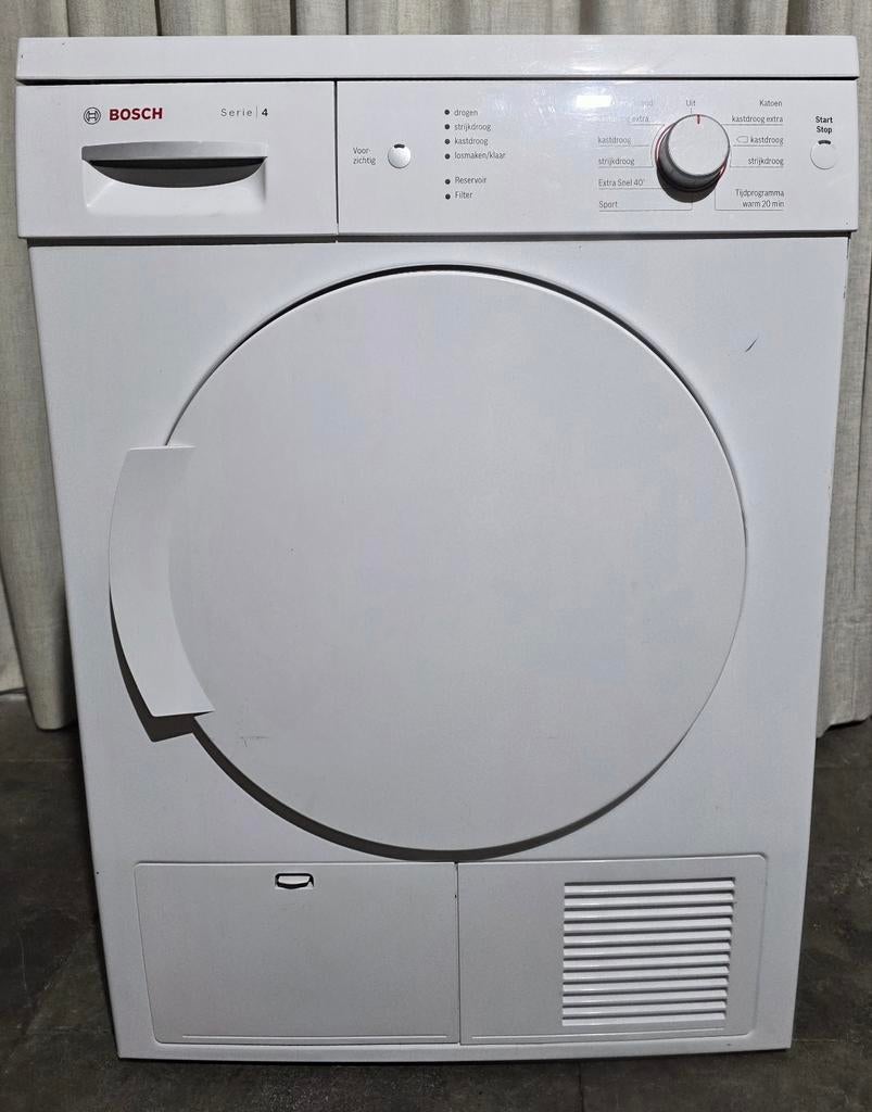 Bosch serie 4 wasdroger, Witgoed en Apparatuur, Wasdrogers, Zo goed als nieuw, Condens, Voorlader, 6 tot 8 kg, 85 tot 90 cm, Anti-kreukfase