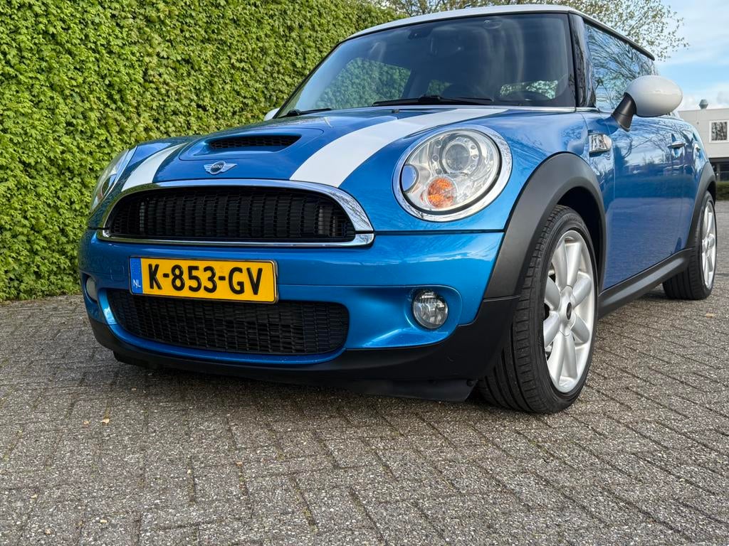 Mini 1.6 16V Cooper S 128KW 2007 Blauw, Auto's, Voorwielaandrijving, Zwart, 4 cilinders, 49 €/maand