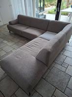 Lichtgrijze hoekbank, Ophalen of Verzenden, Gebruikt, Stof, Strak