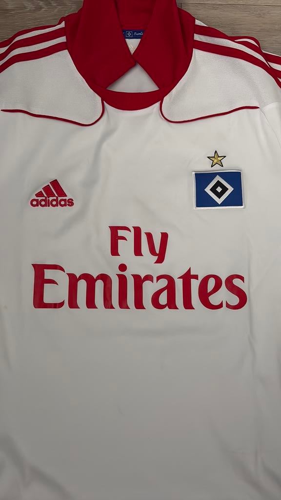 Adidas Hamburger SV thuisshirt 2008/2010 – Origineel – M, Ophalen of Verzenden, Zo goed als nieuw, Shirt