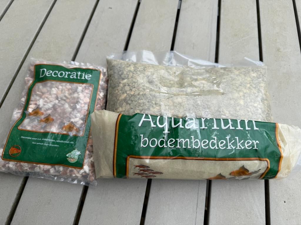Aquarium bodembedekking/ decoratie, Dieren en Toebehoren, Vissen | Aquaria en Toebehoren, Ophalen, Zo goed als nieuw, Grind, Zand of Voedingsbodem