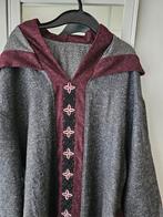 Stijlvolle Marokkaanse Djellaba - Grijs met Bordeaux, Maat 46/48 (XL) of groter, Nieuw, Ophalen of Verzenden, Onbekend