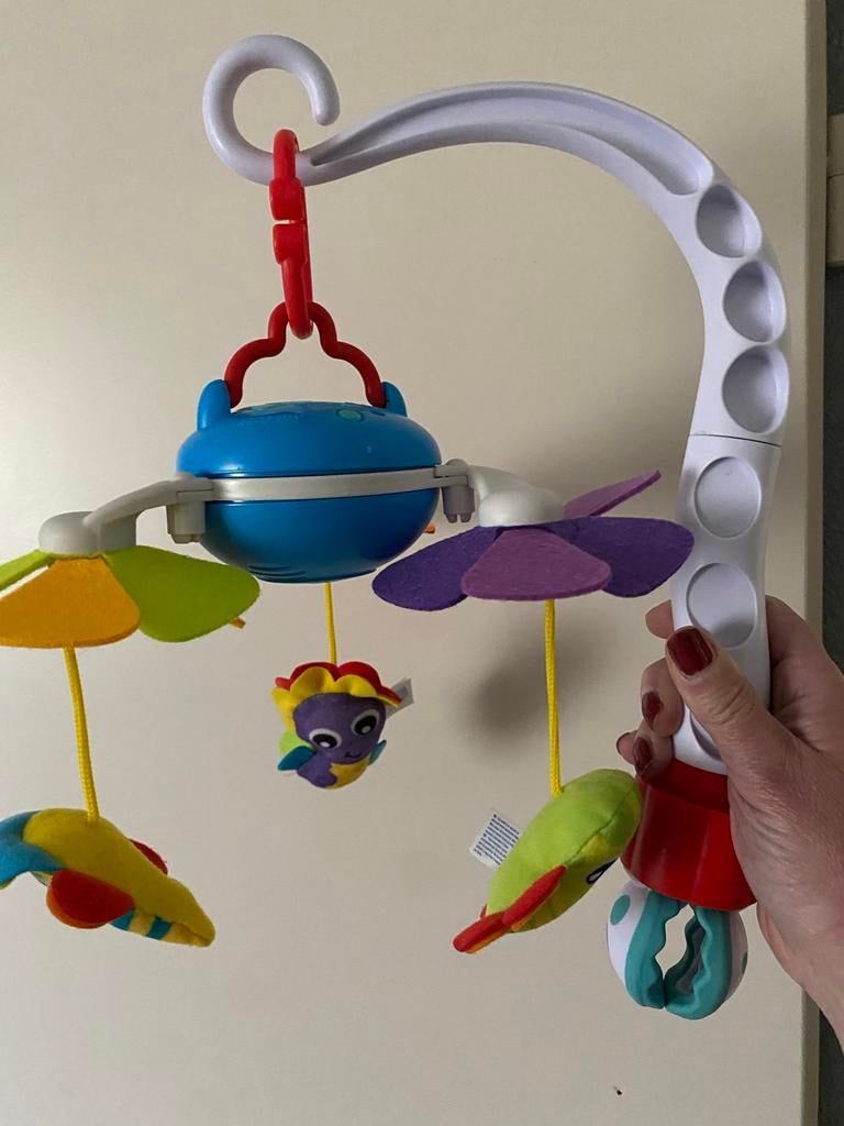 Muzikale Baby Mobiel met Kleurrijke Hangers, Kinderen en Baby's, Ophalen of Verzenden, Zo goed als nieuw, Mobiel, Met geluid