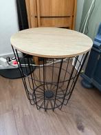 Bijzettafel, Minder dan 55 cm, Metaal of Aluminium, Rond, Zo goed als nieuw
