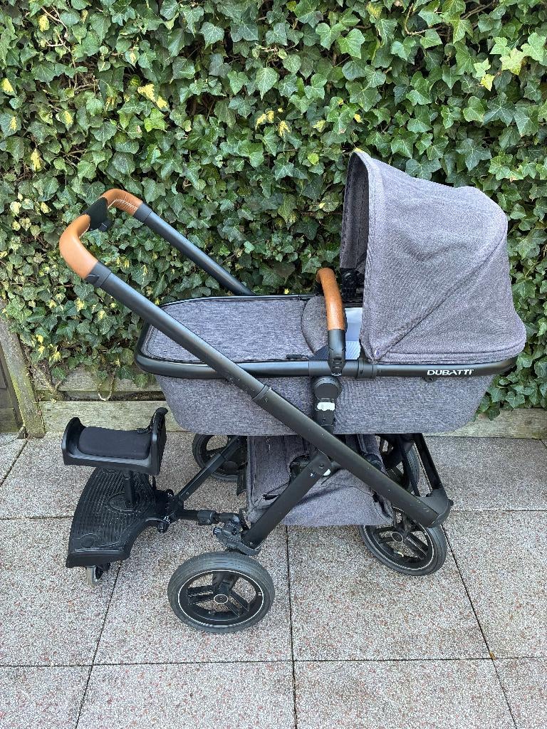 Dubatti kinderwagen incl. assecoires, Gebruikt, Verstelbare duwstang, Combiwagen, Ophalen