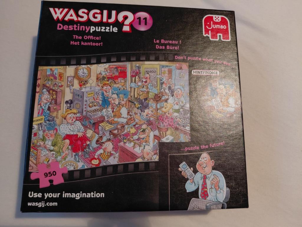 Wasgij 11 puzzel destiny: Het kantoor, 950 stukjes, Hobby en Vrije tijd, Denksport en Puzzels, Ophalen, 500 t/m 1500 stukjes, Zo goed als nieuw