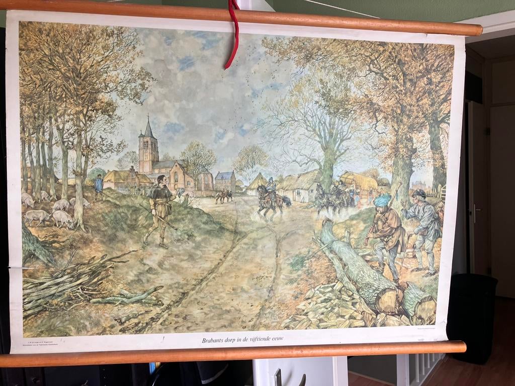 Dorp in Brabant, Antiek en Kunst, Ophalen, Natuur en Biologie