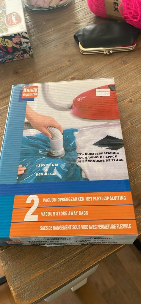 2 vacuumzakken nig nieuw in verpakking voor, Ophalen of Verzenden, Zo goed als nieuw